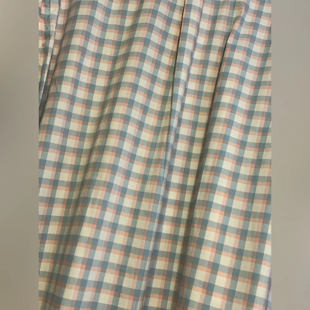 Peter Millar Men's Size 2XL Long Sleeve Button Up Shirt Pink Blue Plaid Lark NEW - Picture 6 of 7